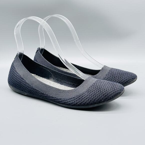 Allbirds Shoes Womens 6.5 Blue Tree Breezers Ballet Flats Sustainable Knit - Picture 2 of 12